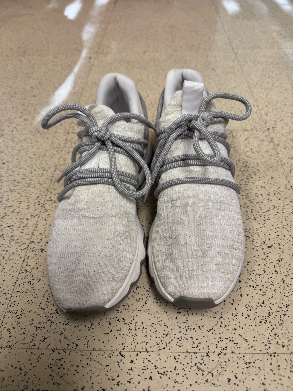 Sorel Light Gray Knit Athletic Sneakers